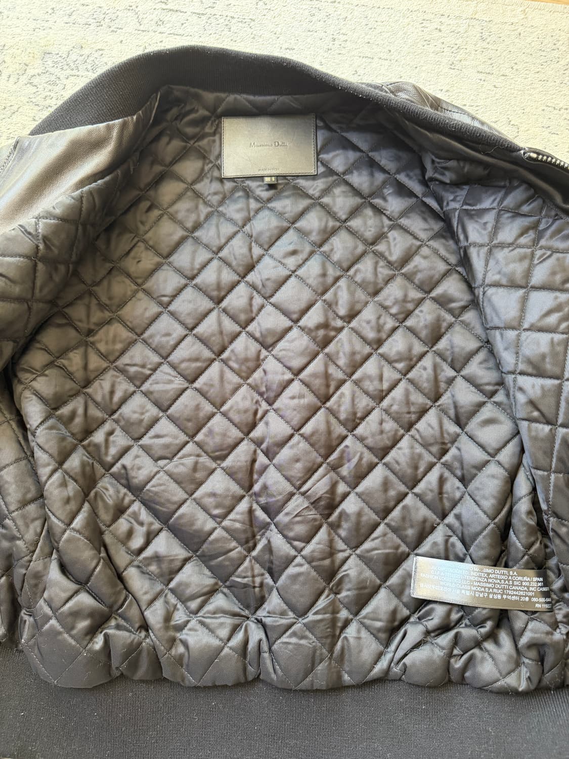 Massimo Dutti lamb leather bomber 가죽봄버 상품이미지3
