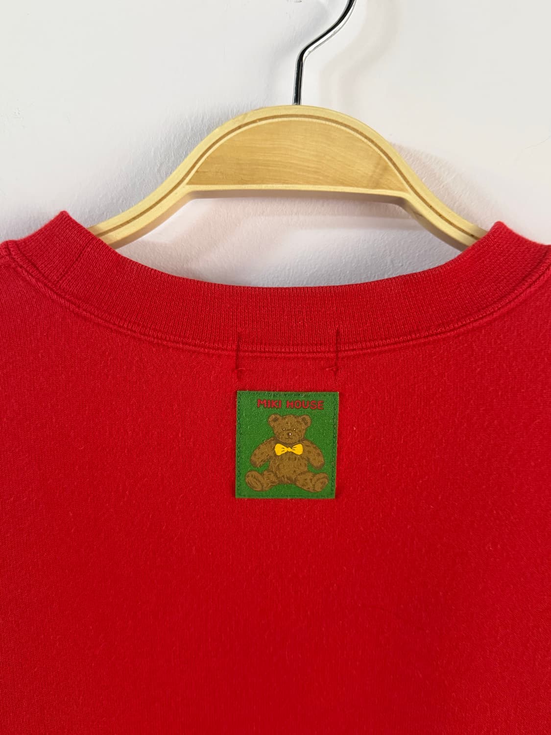 미키하우스 맨투맨 일본빈티지 메이드인재팬 곰돌이패치 상품이미지8