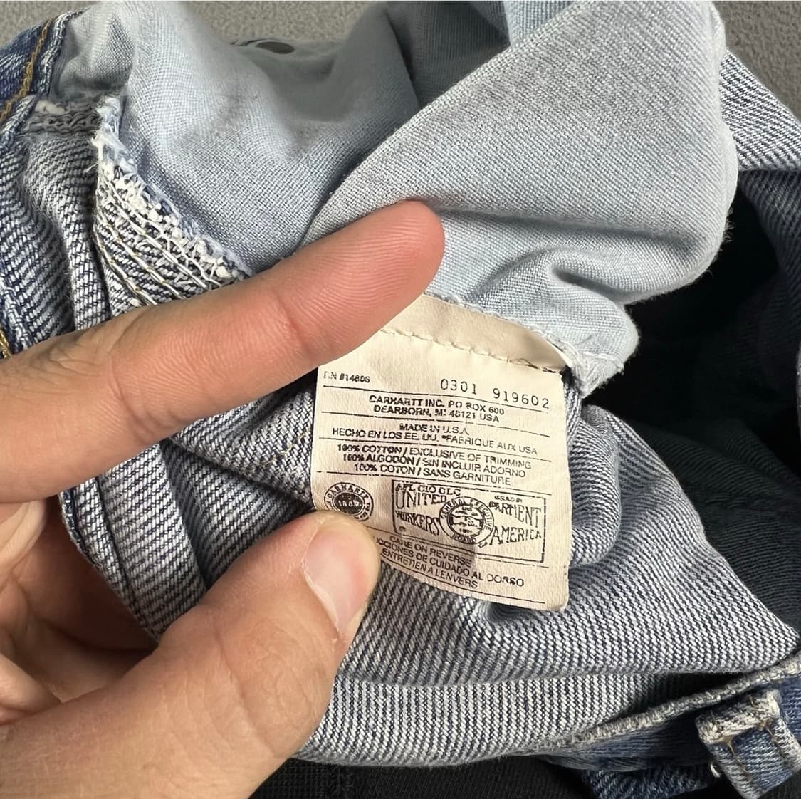 칼하트 더블니 카펜터 반바지 쇼츠   38 상품이미지3