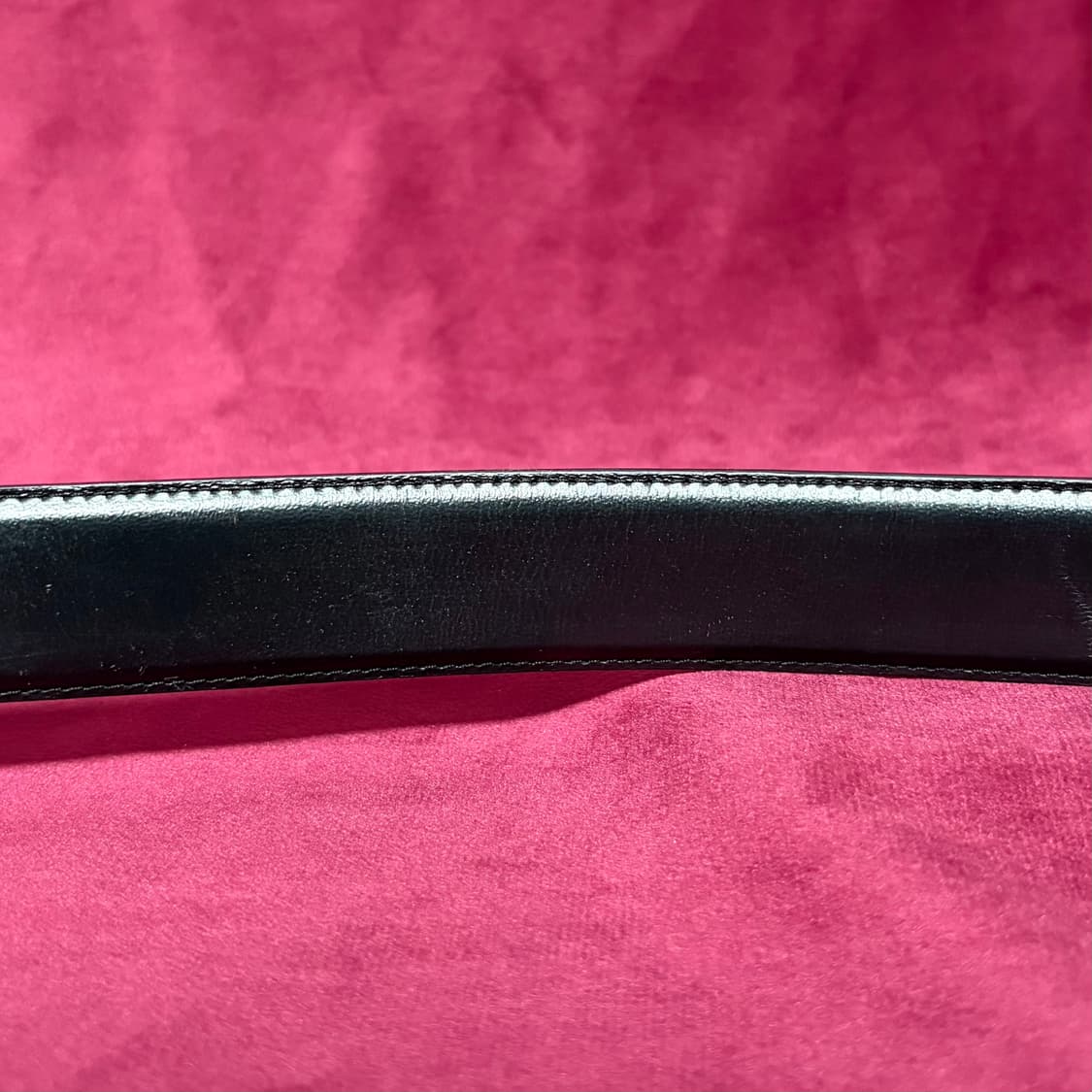 이탈리안 블랙 레더 벨트 상품이미지4