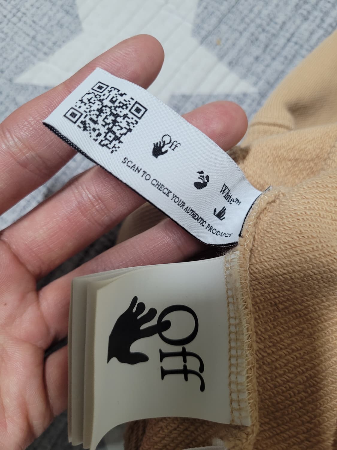 Off-White 오프화이트 베이지 후드티 상품이미지8