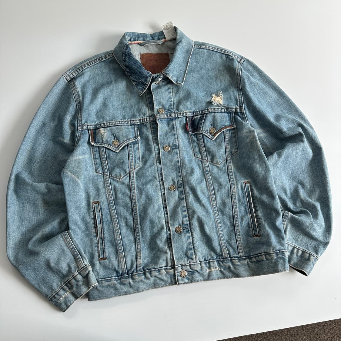 Levi‘s 리바이스80‘s 패치워크 데님 트러커 자켓 상품이미지5