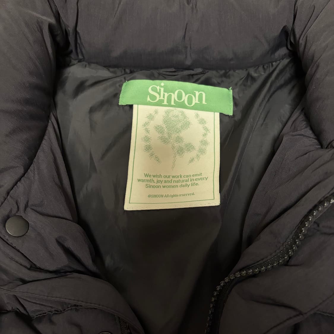 시눈 블랙 패딩 자켓 상품이미지3
