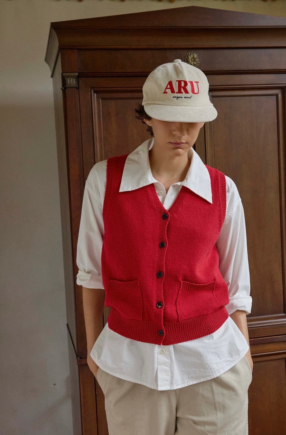 아유서울 버튼 포인트 셔츠 상품이미지3