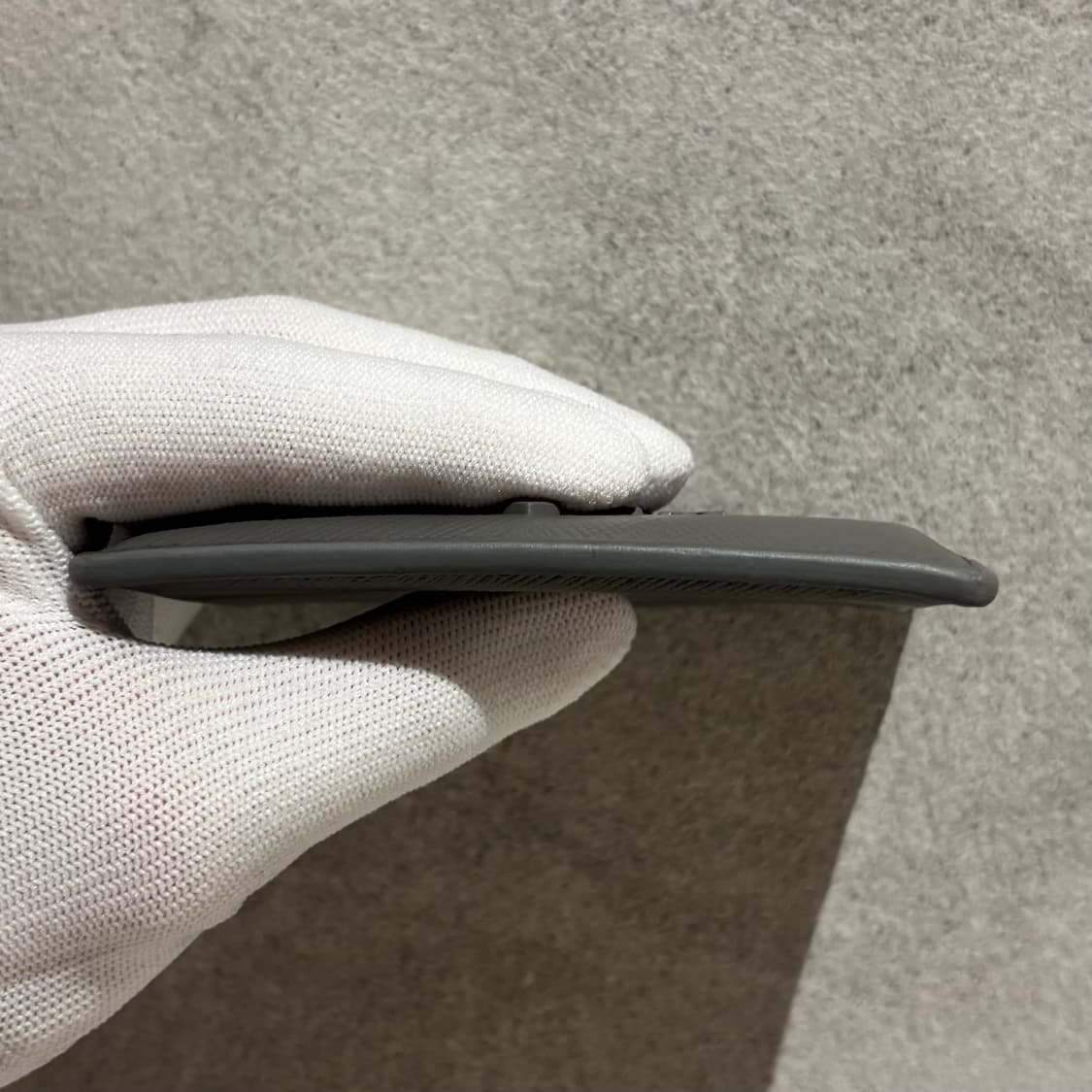 A+ OS사이즈 프라다 밀라노 카드지갑 그레이 상품이미지6