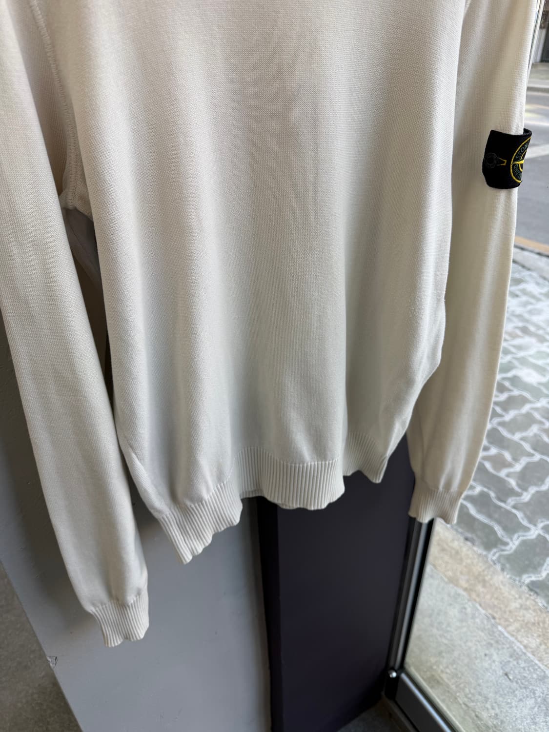 S/ 스톤아일랜드 와펜패치 베이직 스웻 니트 상품이미지4