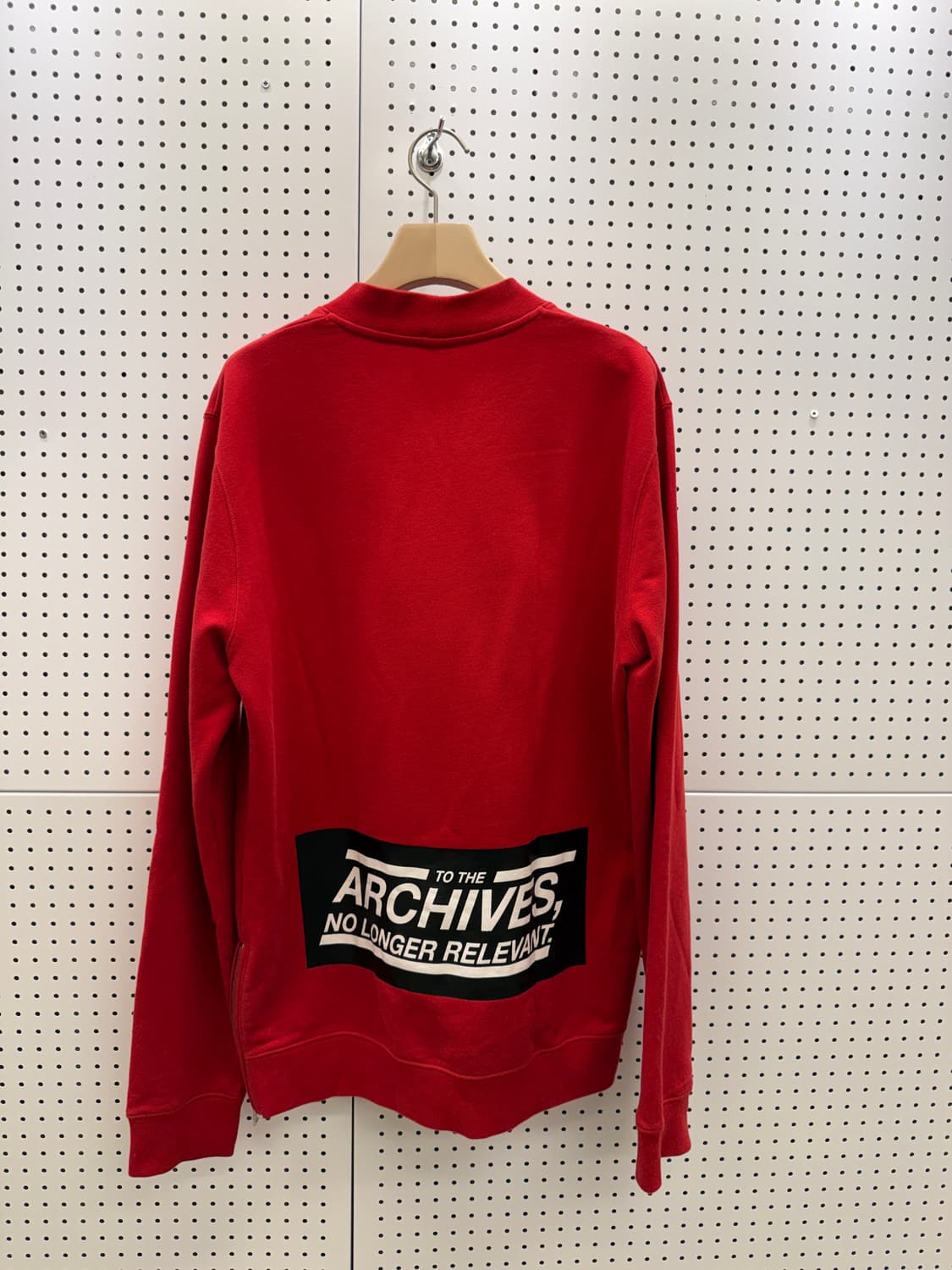 라프시몬스 레드 크루넥 스웻셔츠 U1435 상품이미지3