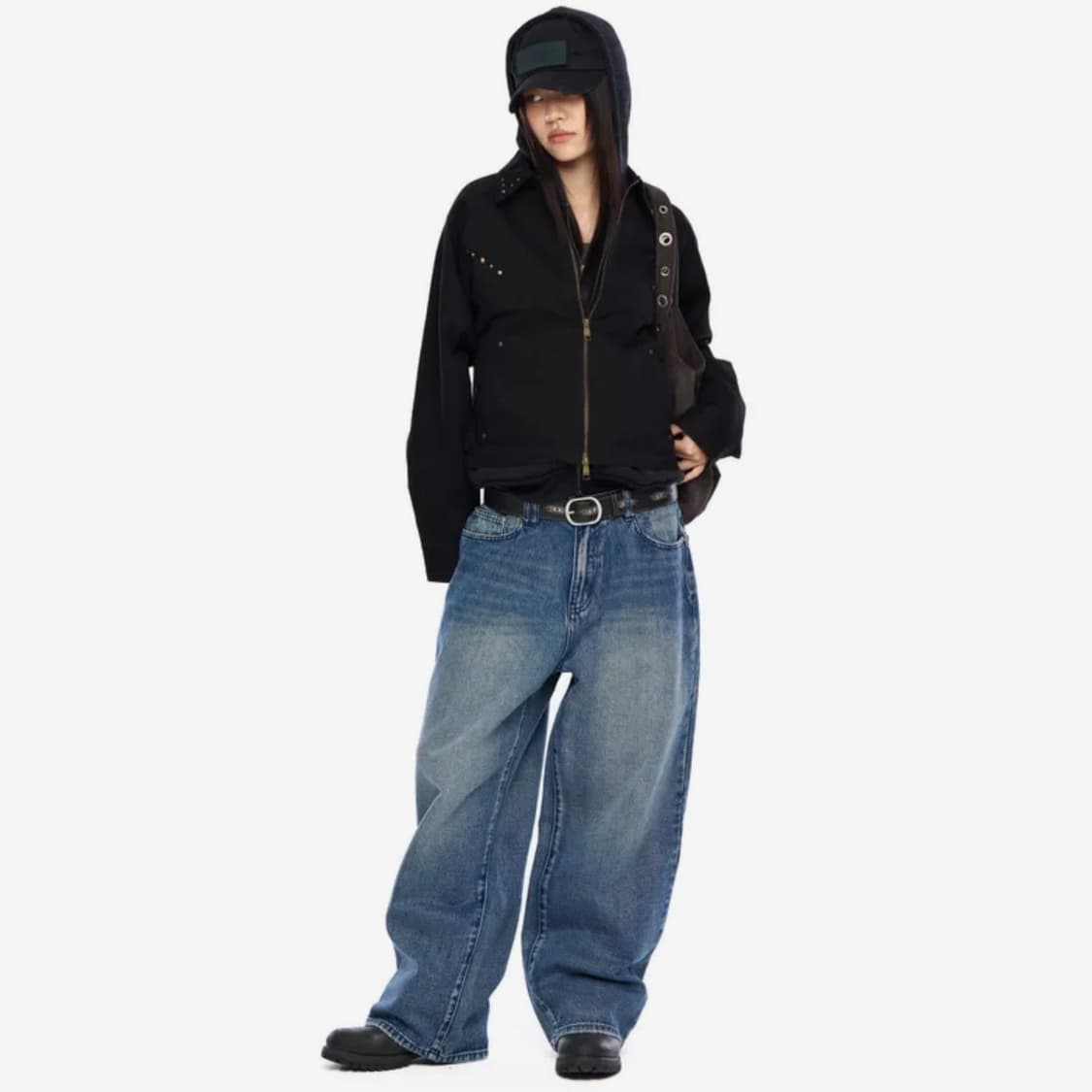 아캄(AAKAM) 블랙 코튼 자켓 1 size 상품이미지4