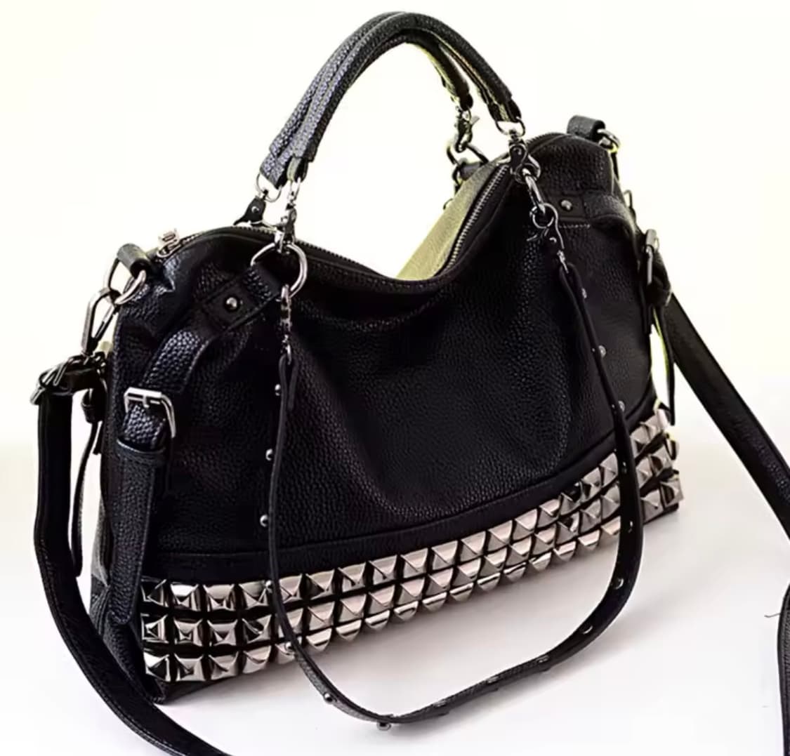 Punk Studded Hobo Bag 상품이미지2