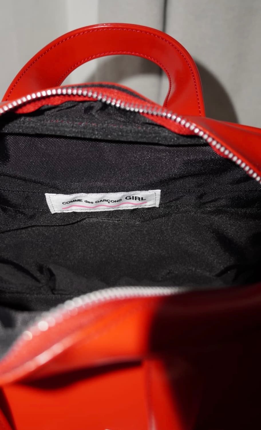 commedesgarcons 꼼데가르송 볼링백 레드  상품이미지5