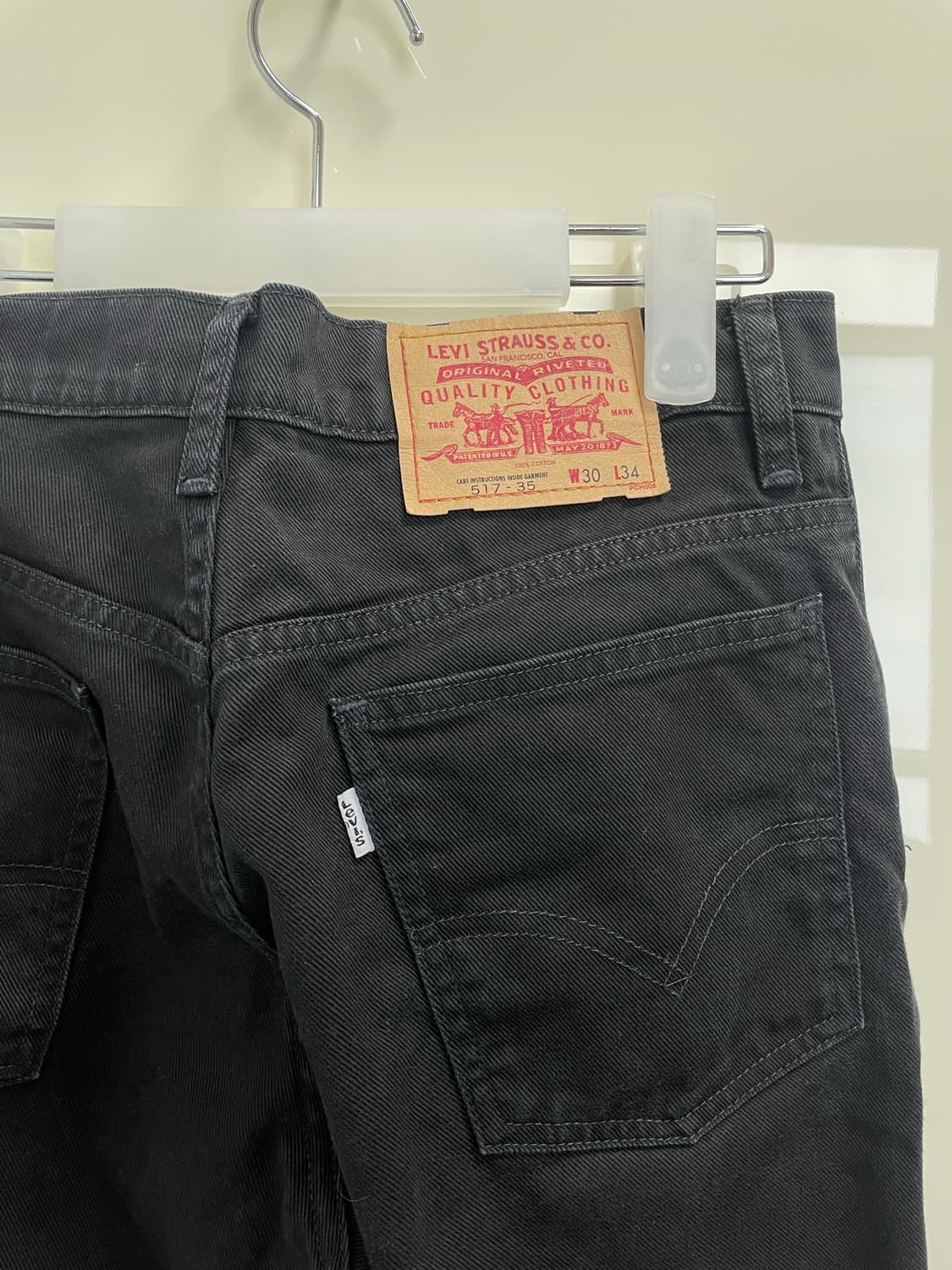 [30X34] 리바이스 517 화이트탭 블랙 상품이미지3