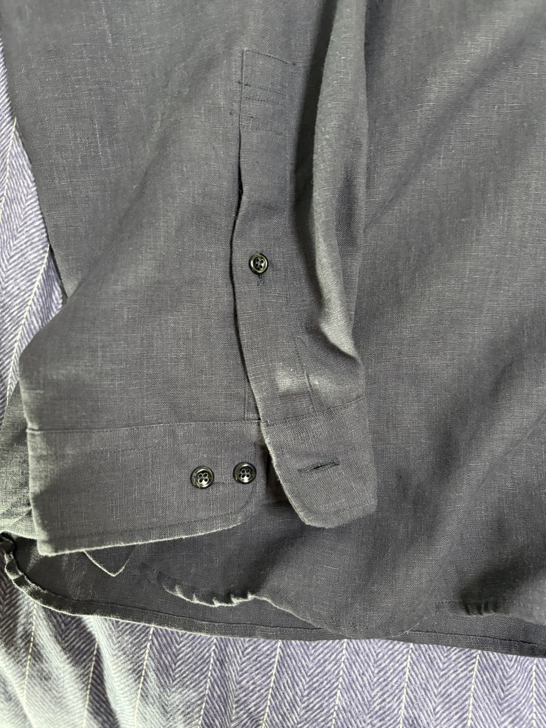 포터리 린넨셔츠 네이비 4사이즈 상품이미지2