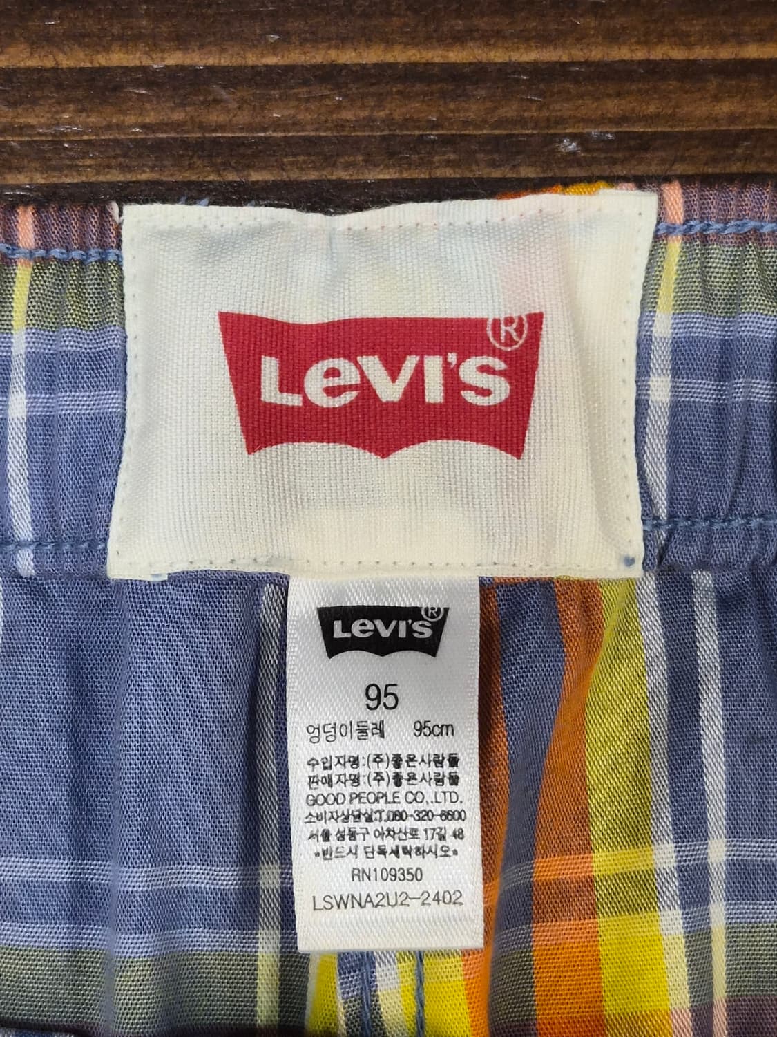 [95] 리바이스 Levi's 마드라스 체크 셋업 4.9 상품이미지9