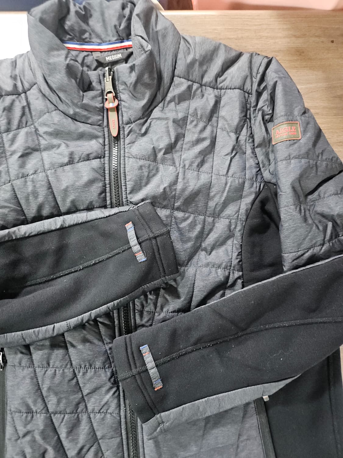 아이더 퀼팅 패딩 자켓 그레이  95 상품이미지2