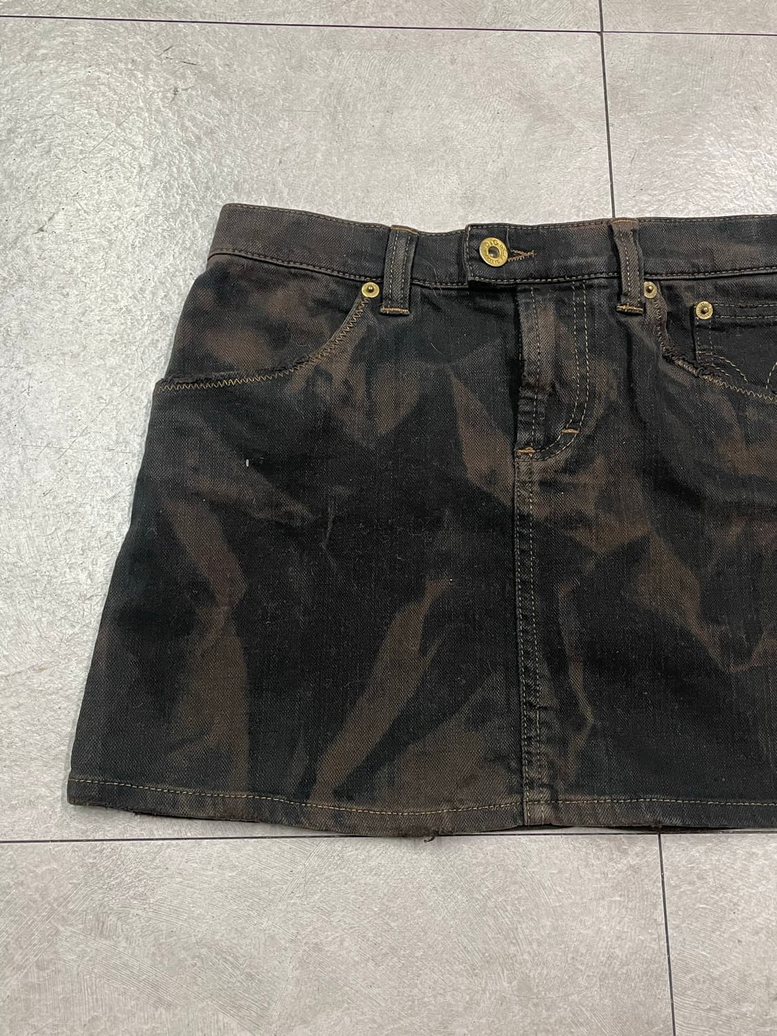 돌체앤가바나 타이다이 미니 스커트 상품이미지2