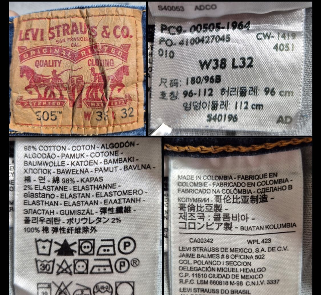 리바이스 505 38/32 ( p29 ) 상품이미지4