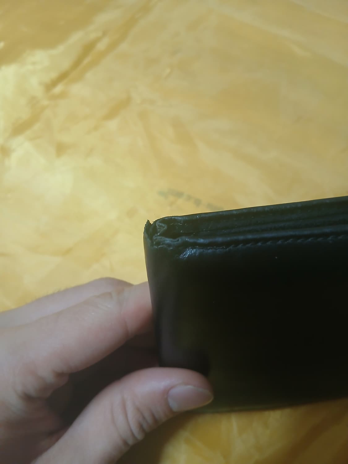 구찌 블랙 레더 반지갑 G Leather bifold wallet 상품이미지6