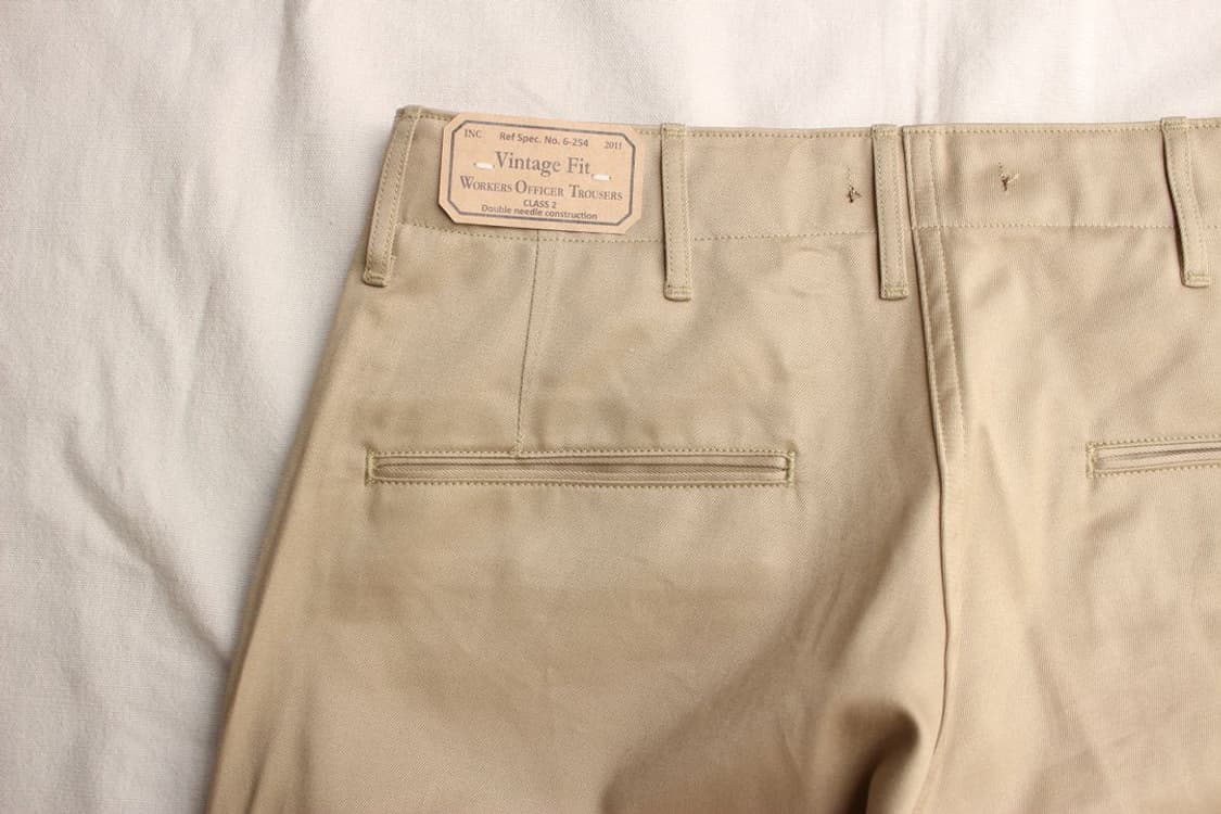 WORKERS 오피서 트라우저 Type2 카키 상품이미지5