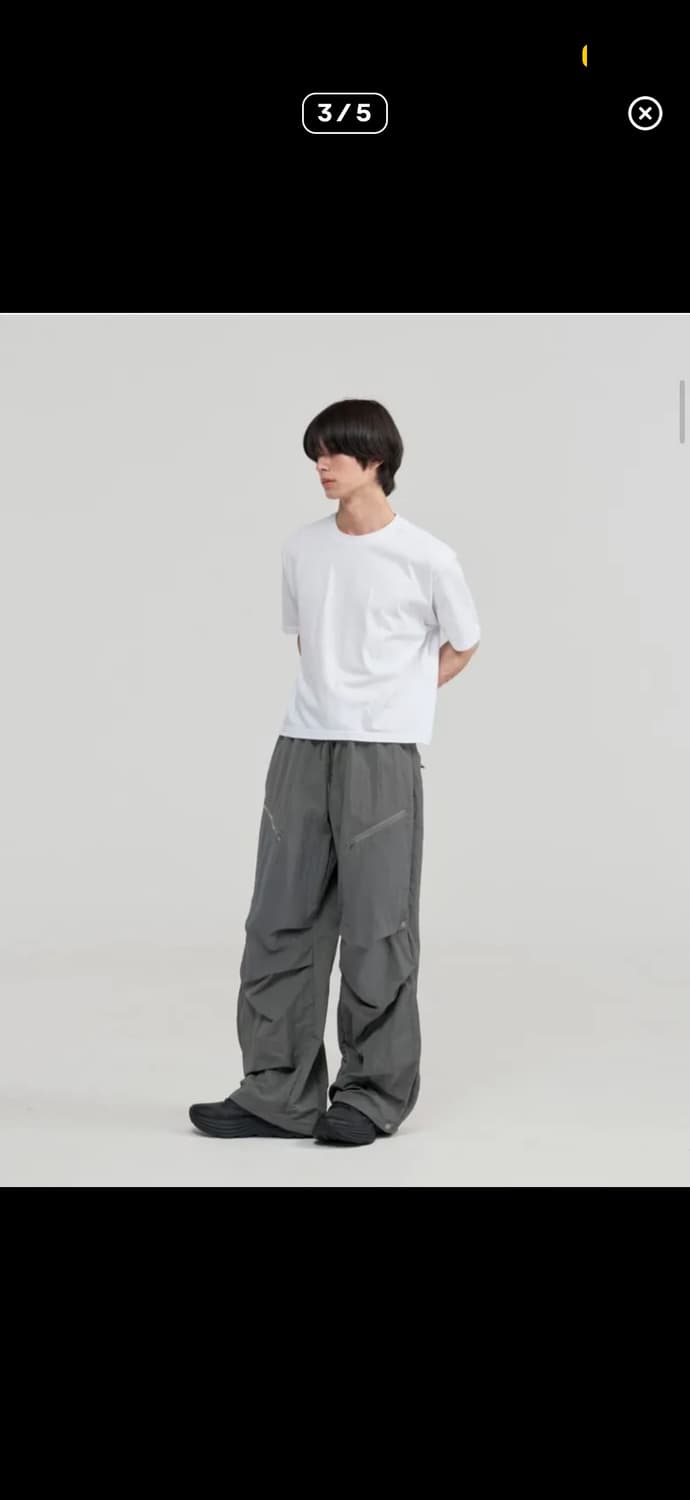 CTR X 주앙옴므 더블 레이어드 나일론 팬츠 (그레이) M 상품이미지3