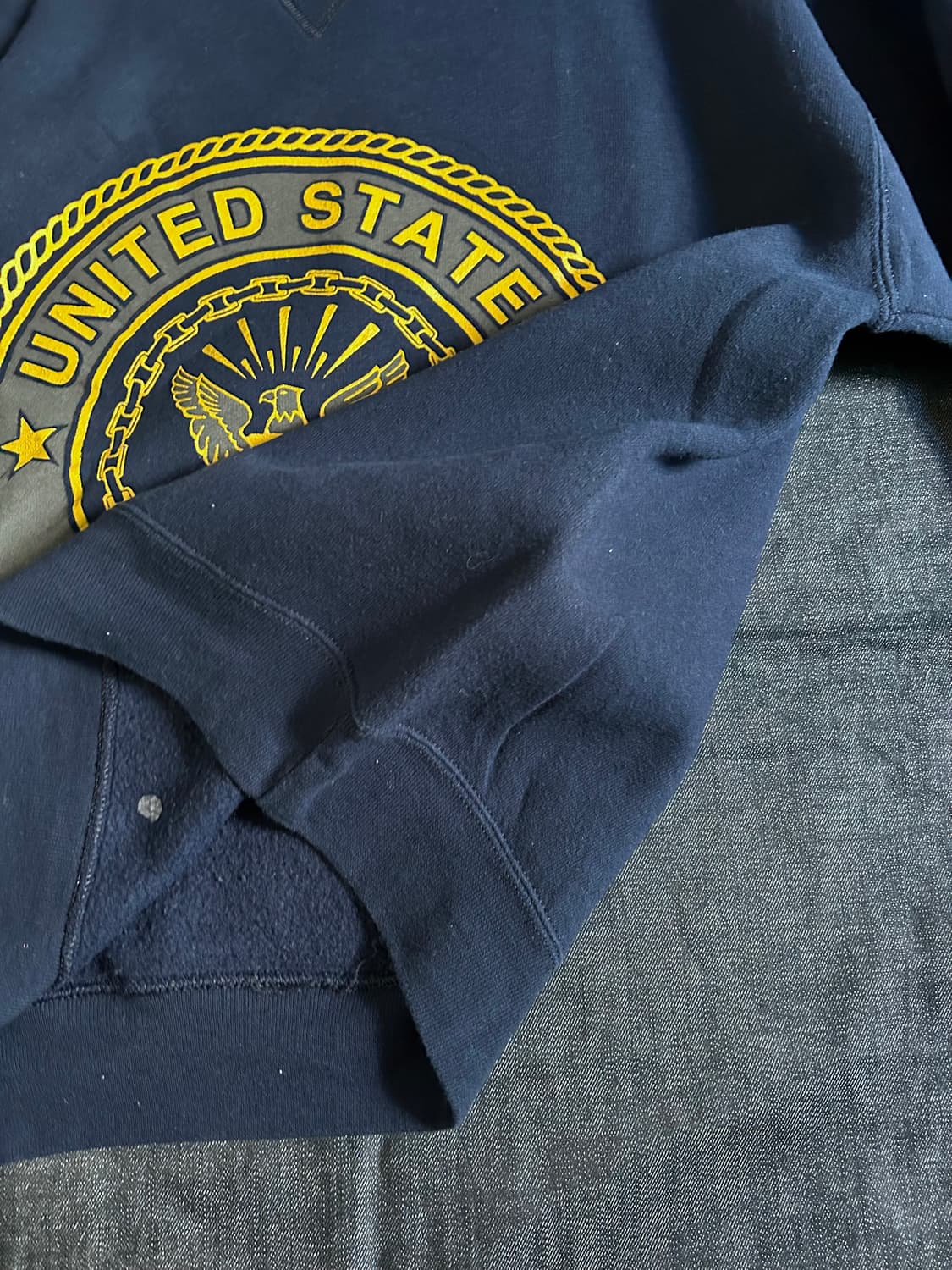 90s SOFFE 미해군 스웻셔츠 Made in USA 상품이미지5