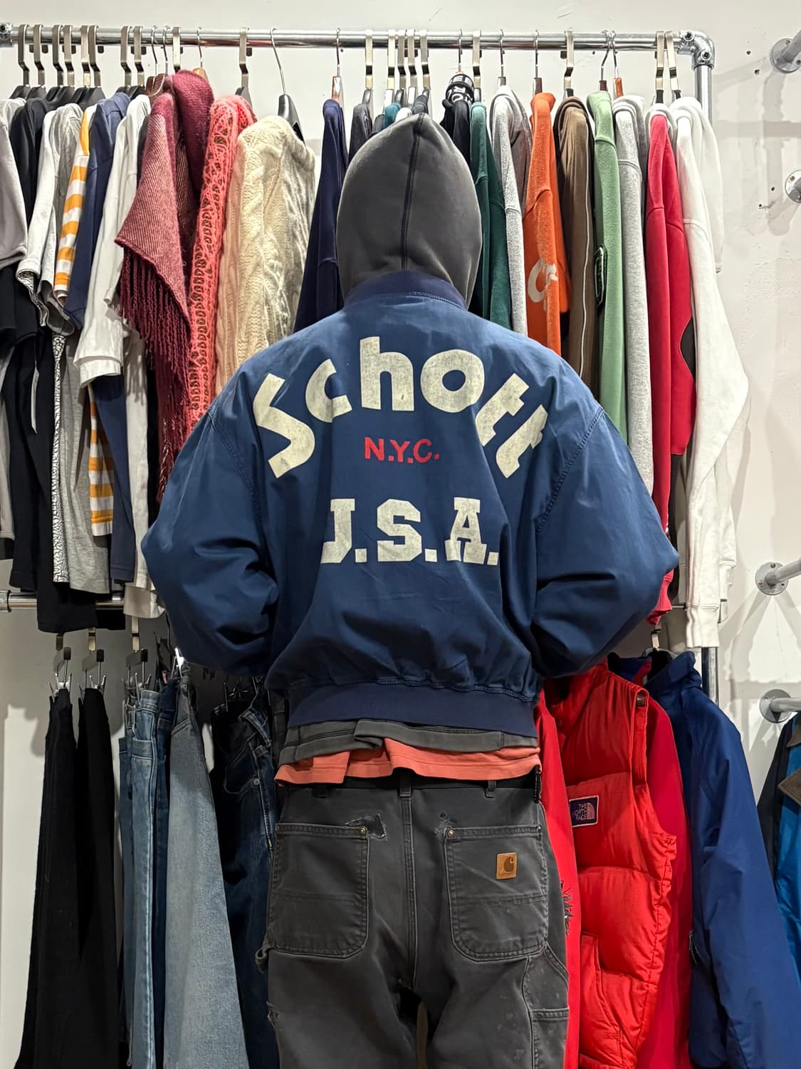 90s Schott 봄버자켓 상품이미지4