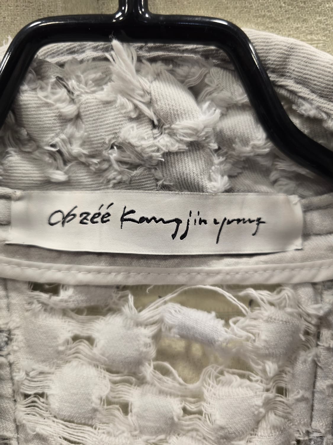 오브제 Oblee  데미지 데님조끼 프리사이즈 상품이미지6