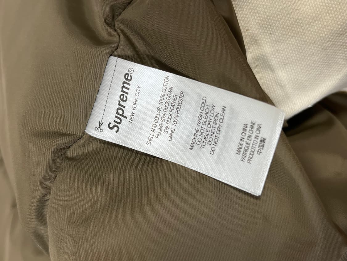 Supreme x Schott 다운 자켓 L 상품이미지5