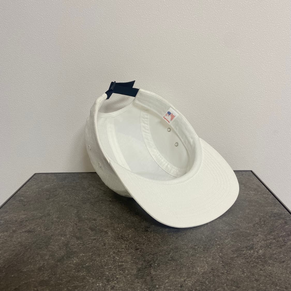 (OS) 슈프림 박스로고 캠프캡 모자 자카드 화이트 상품이미지6