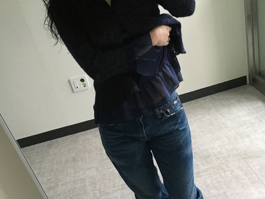 axes femme) velvet frill knit 상품이미지8
