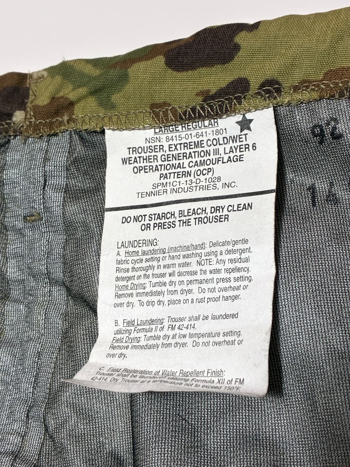 미군 고어텍스 쉘 오버팬츠 상품이미지5