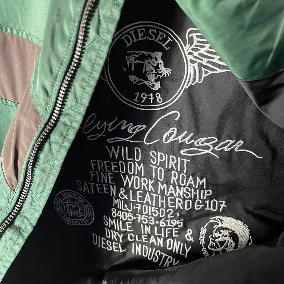 [Diesel] 디젤 나일론 바이커 자켓 상품이미지5