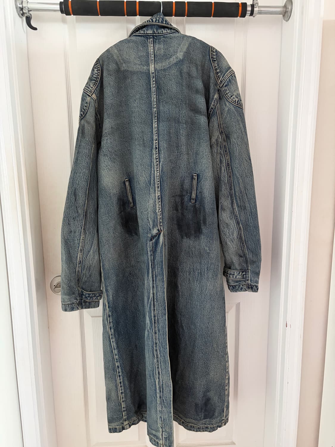 떠그클럽 데님 트렌치코트 상품이미지4