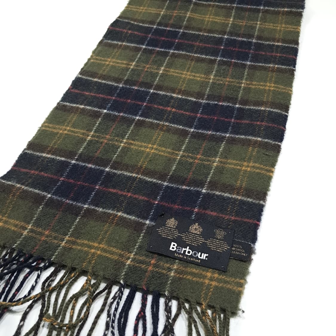 MX492 바버 90s 스코틀랜드판 램스울 클래식타탄 머플러 목도리 상품이미지3