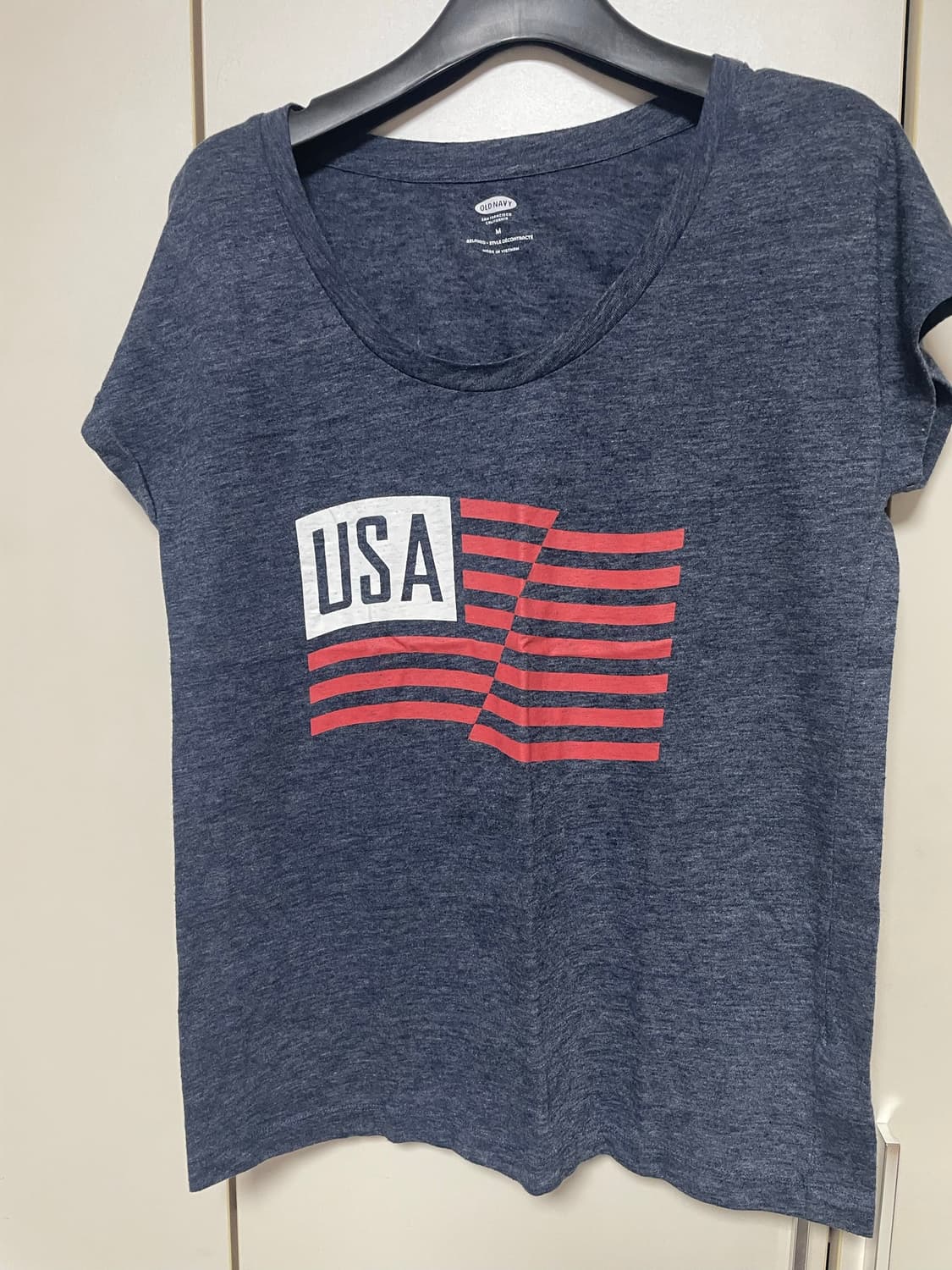 올드 네이비 USA 플래그 반팔 티셔츠 M 상품이미지1