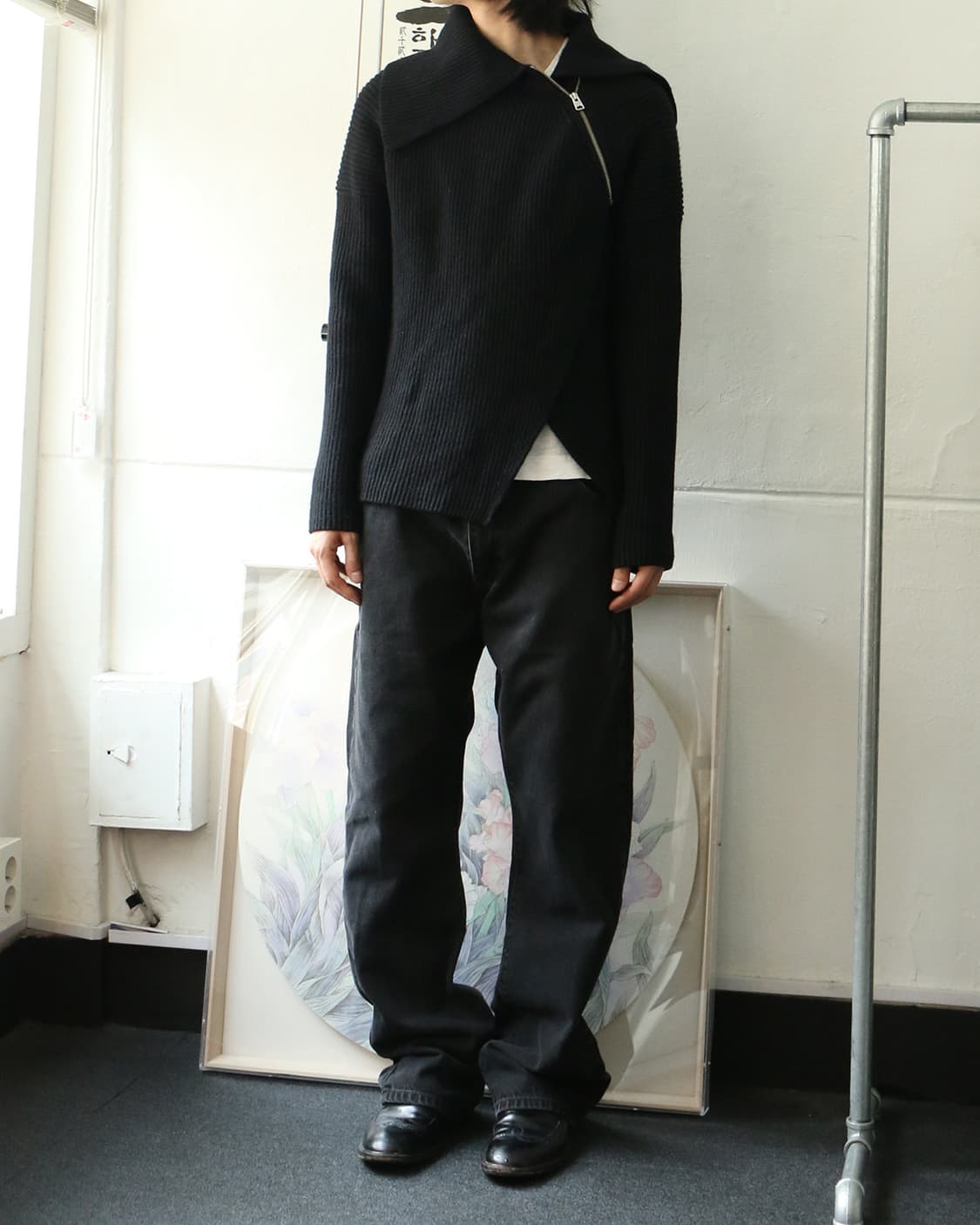 올세인츠 사선 집업 니트  상품이미지2