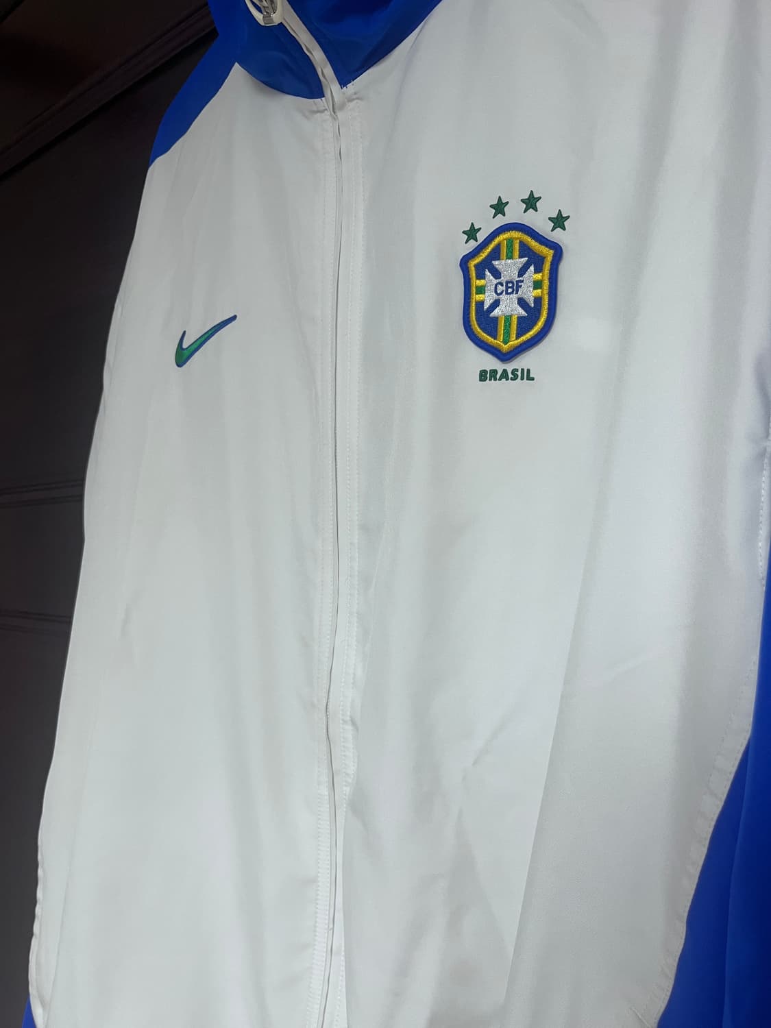 나이키 브라질 1998 리이슈 사커 레플리카 트랙자켓 화이트 상품이미지6