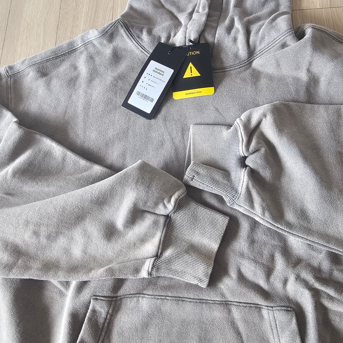 L 새제품) 무신사 스탠다드 프로스트 다잉 오버 후드 이지 YZY핏 상품이미지5