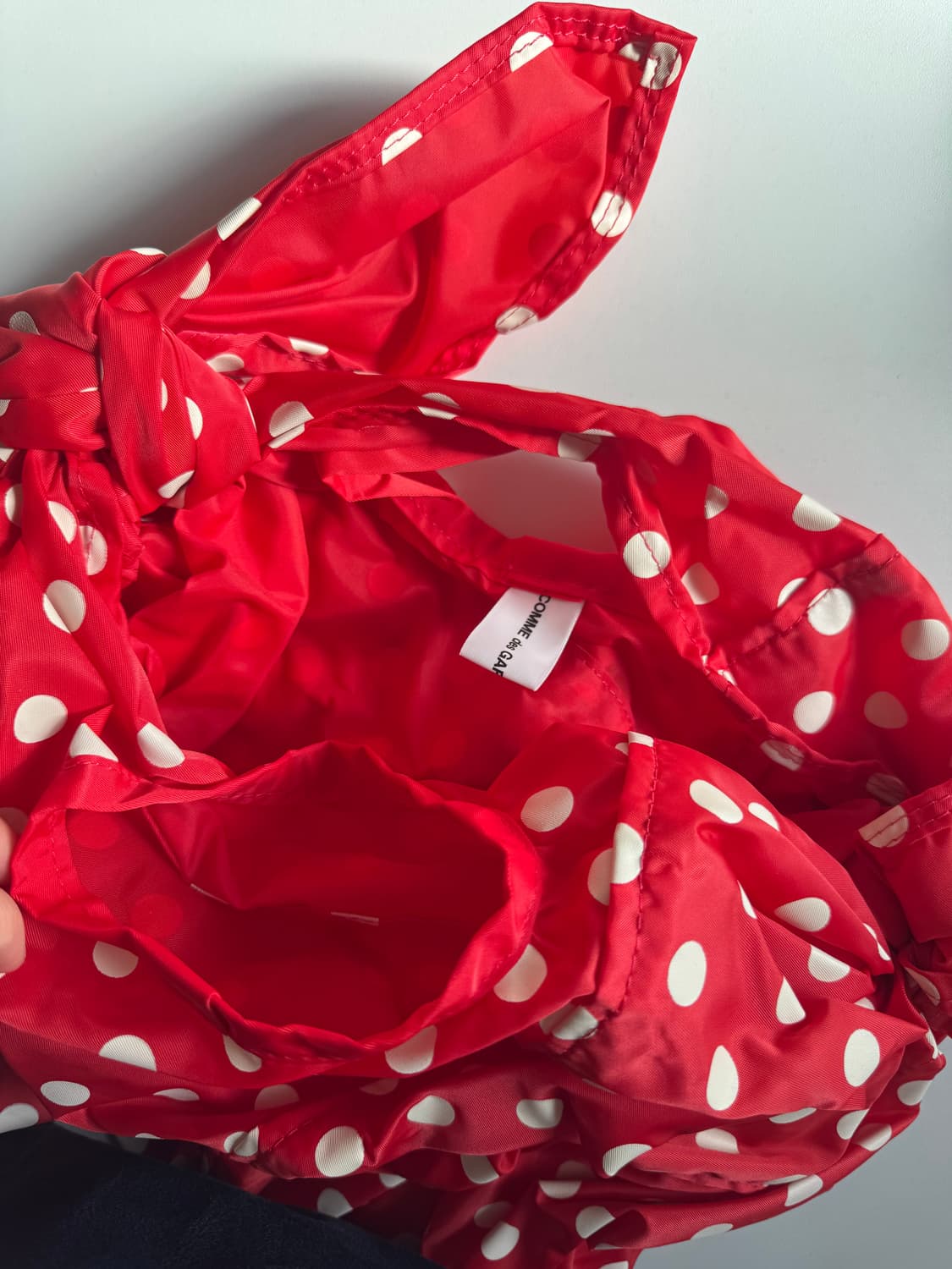 꼼데가르송 도트 나일론 만두백 상품이미지2