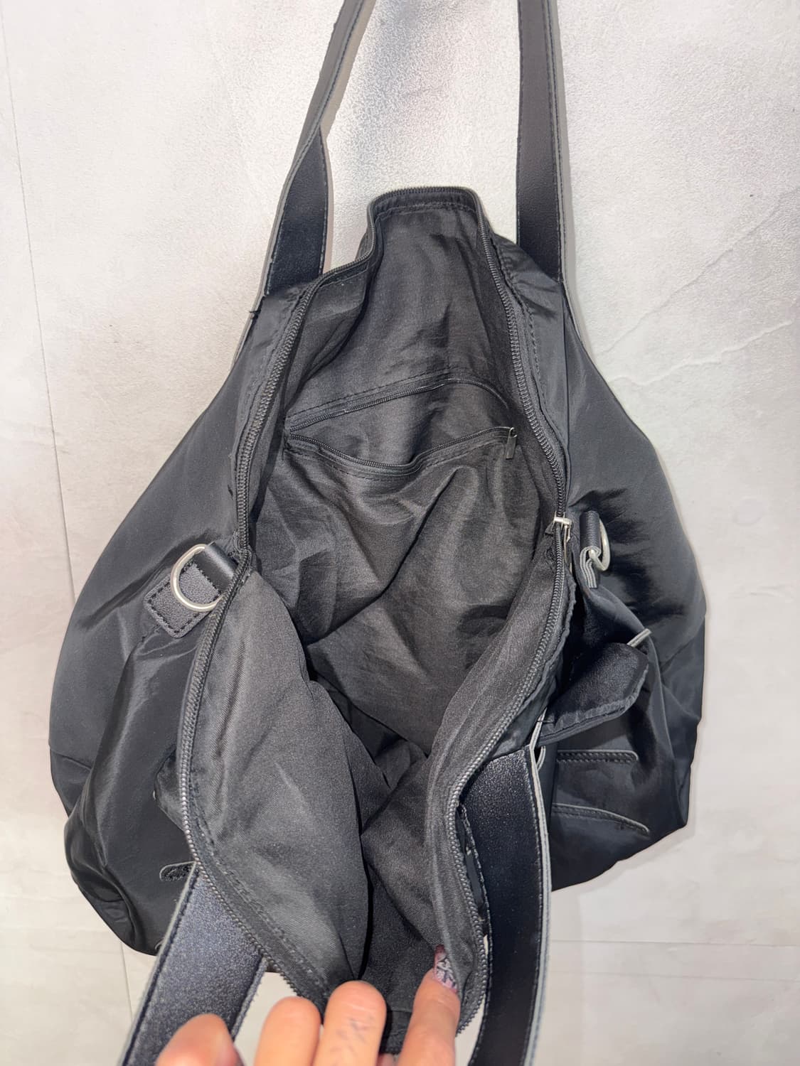 Black kitty face tote bag 상품이미지5