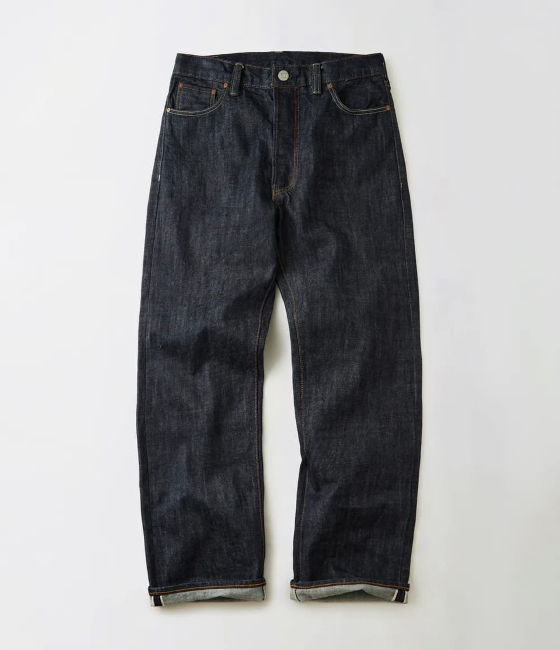 아웃스탠딩 40S SELVEDGE STRAIGHT PANTS_INDIGO 상품이미지1