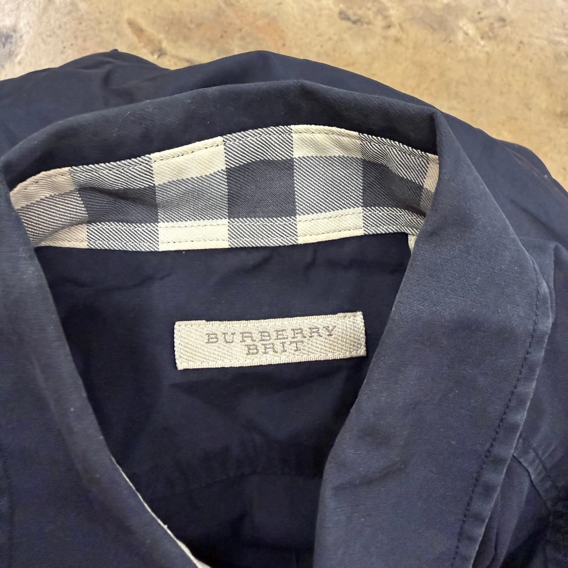 [정품] 버버리 브릿 셔츠 네이비 b8 상품이미지5