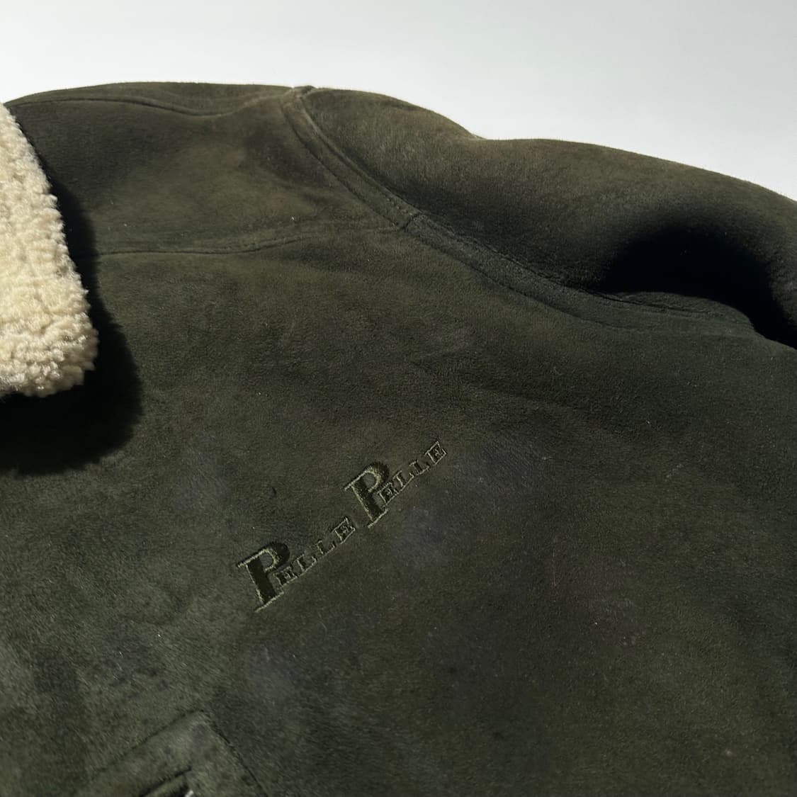 펠레펠레 램스킨 레더 시어링 무스탕 싱글 자켓 상품이미지5