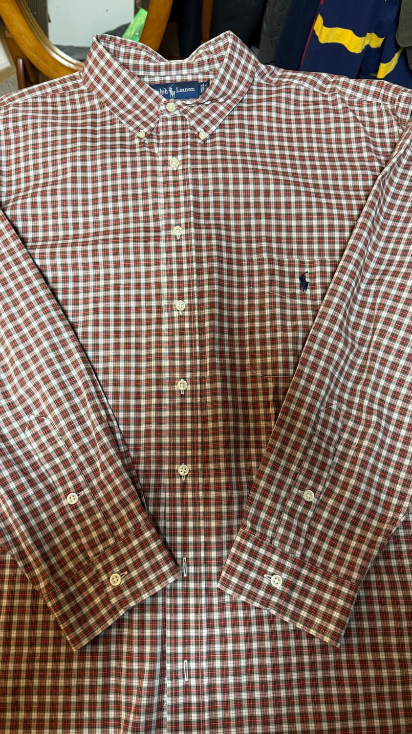 폴로 랄프로렌 체크 셔츠 빅사이즈 상품이미지1