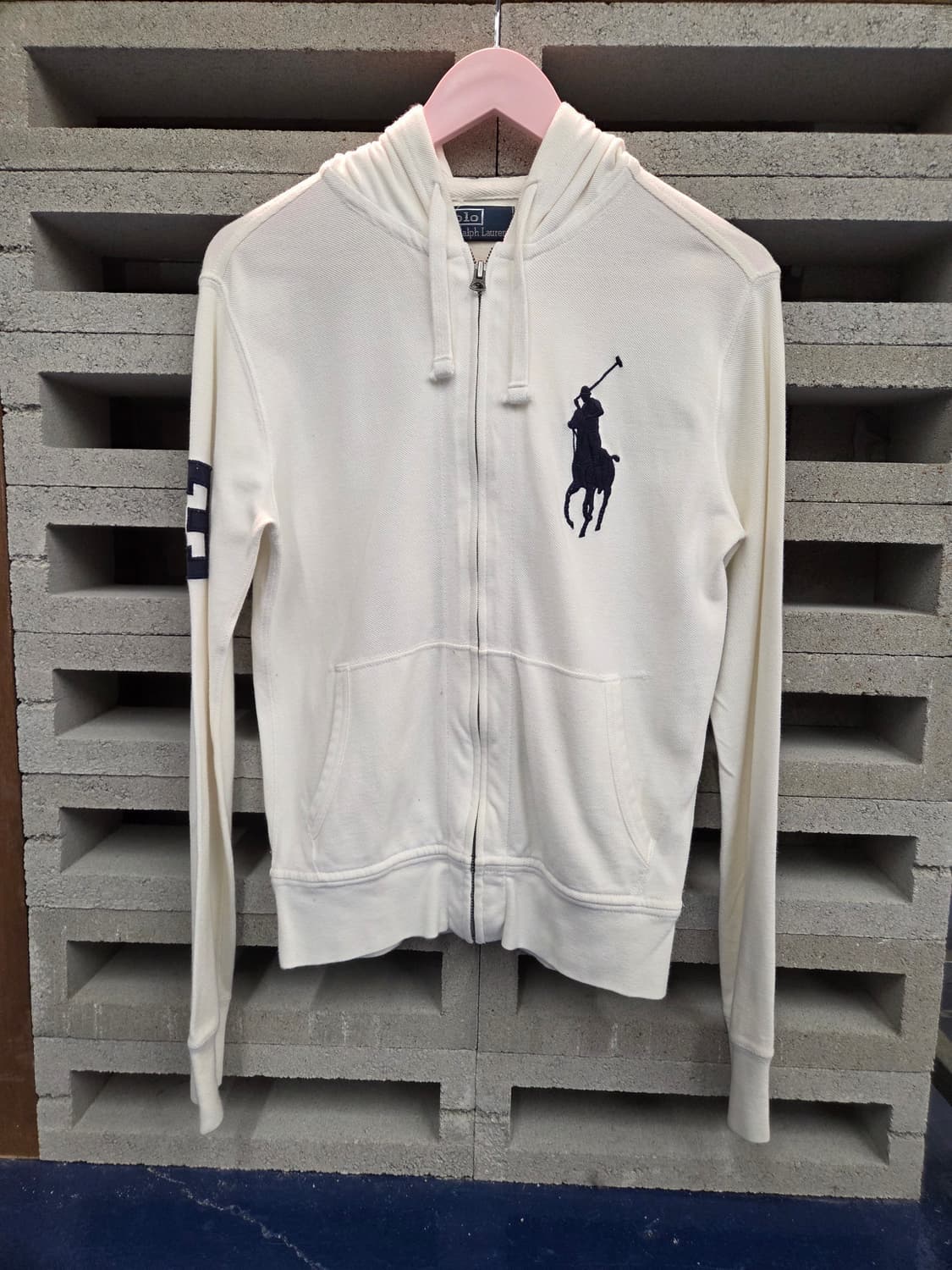 PRL 폴로 랄프로렌 화이트 빅 포니 후드집업 상품이미지4
