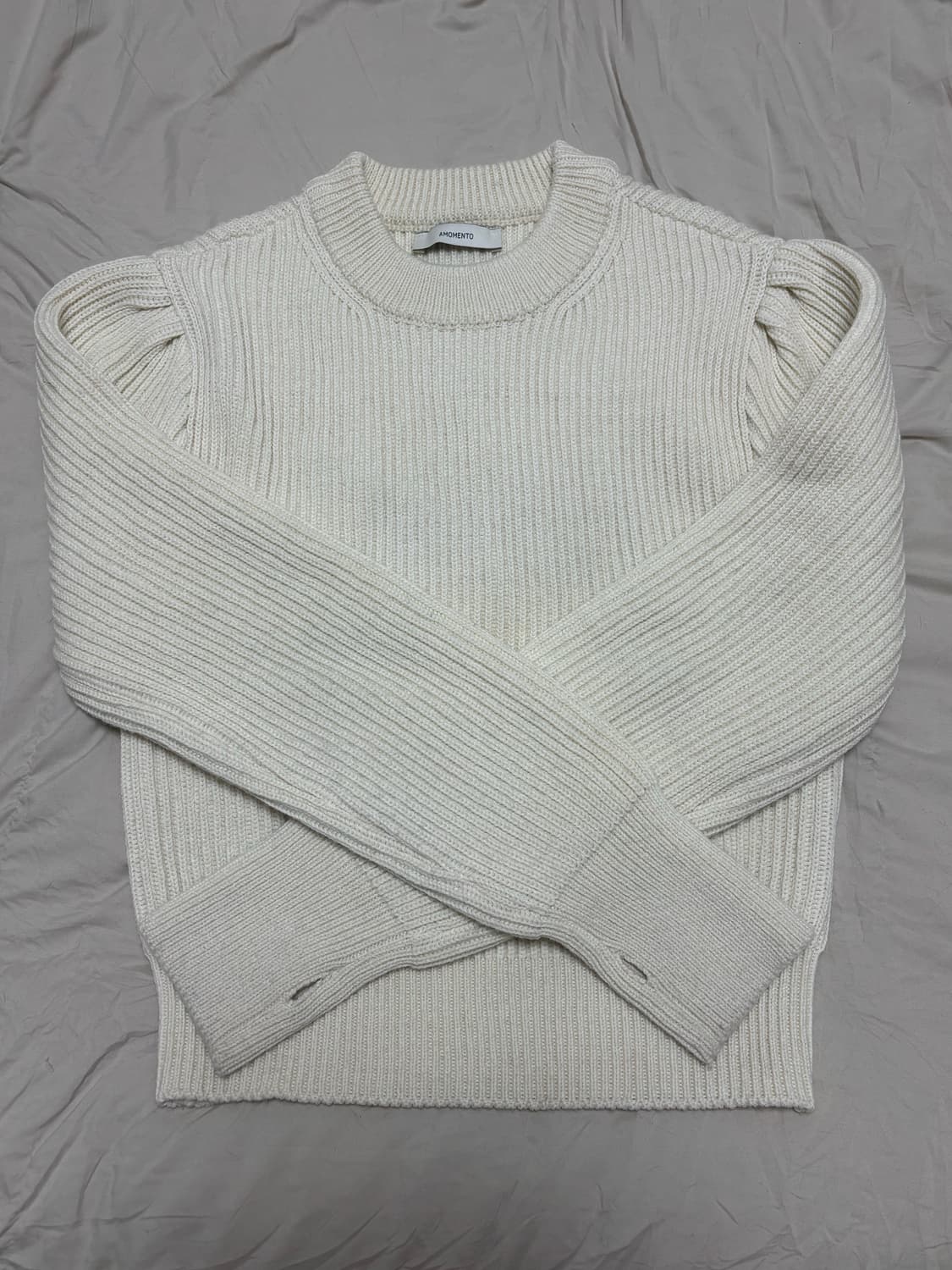 아모멘토 하프 넥 니트 ECRU 상품이미지3
