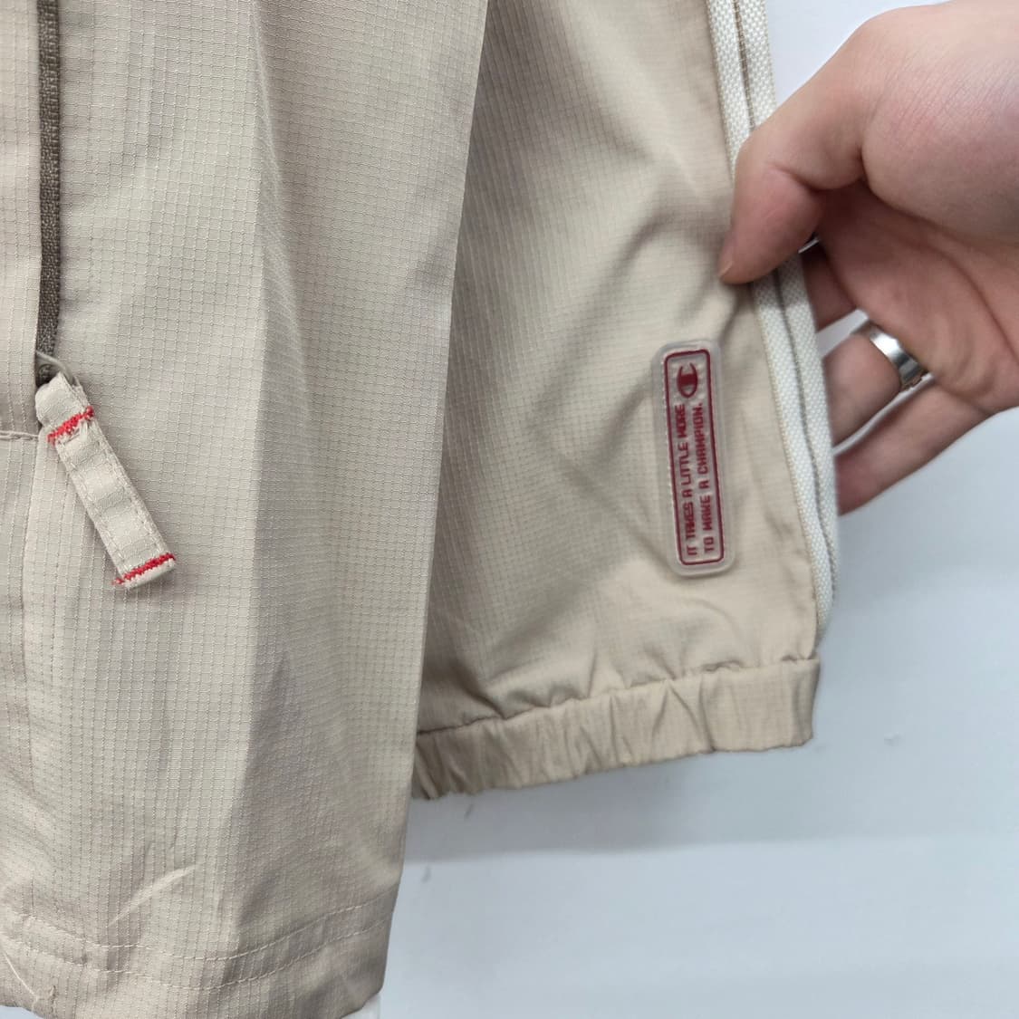 챔피온 라인드 트랙 자켓 베이지 남L 상품이미지3