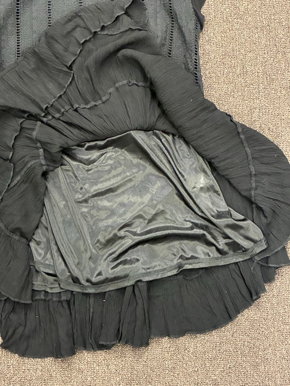 M) AXES FEMME vintage 여성 플리츠 반팔 원피스 상품이미지6