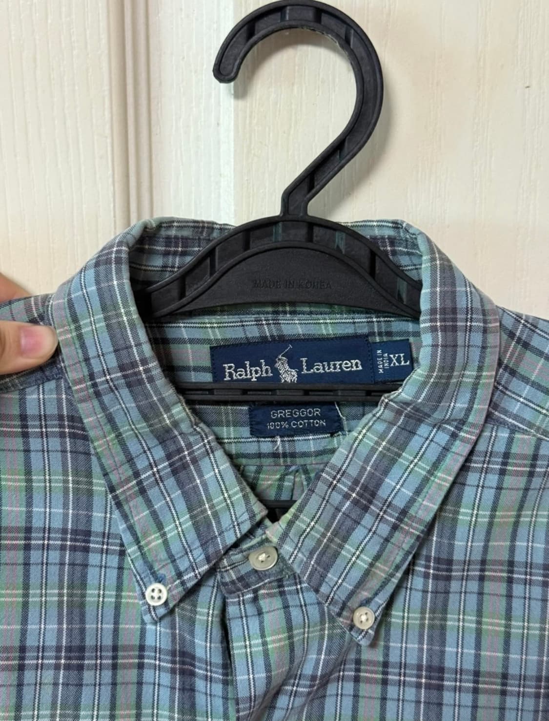 폴로 체크 니트 상품이미지1