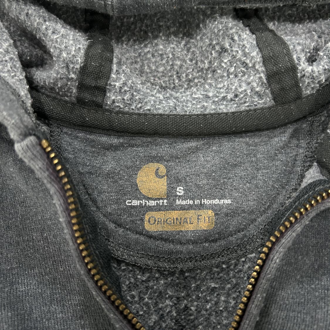 칼하트 후드집업 차콜 s 상품이미지2