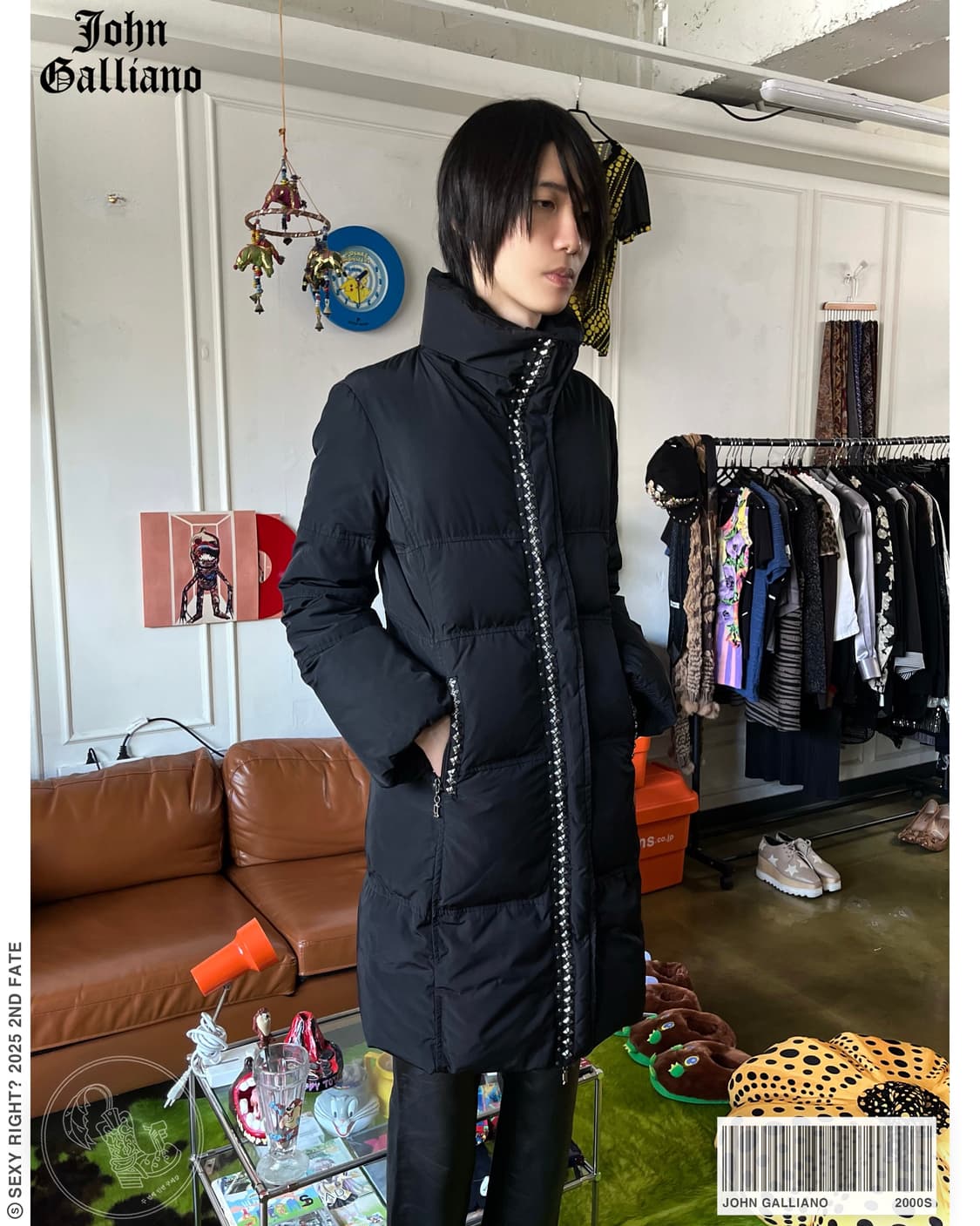 2000s John Galliano Studs Long Padding 상품이미지1